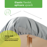 Husă rezistentă la ulei pentru masa de masaj Integral 102x203 cm | C460 | Gri | Bej