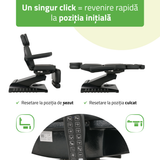 Pat cosmetic electric | Luxoria PRO 5 | Scaun cosmetic cu reglare electrică | Panou Control | Telecomandă Manuală | 3 ani garanție!