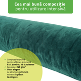 Husă din Velur cu elastic pentru cilindru, rolă de poziționare | 15x60 cm