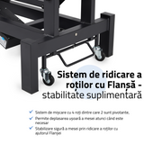 Masă de masaj electrică Fortis 2 Ergo | 2 segmente | Gri deschis-Alb / Gri-Negru | HR | Garanție 3 ani