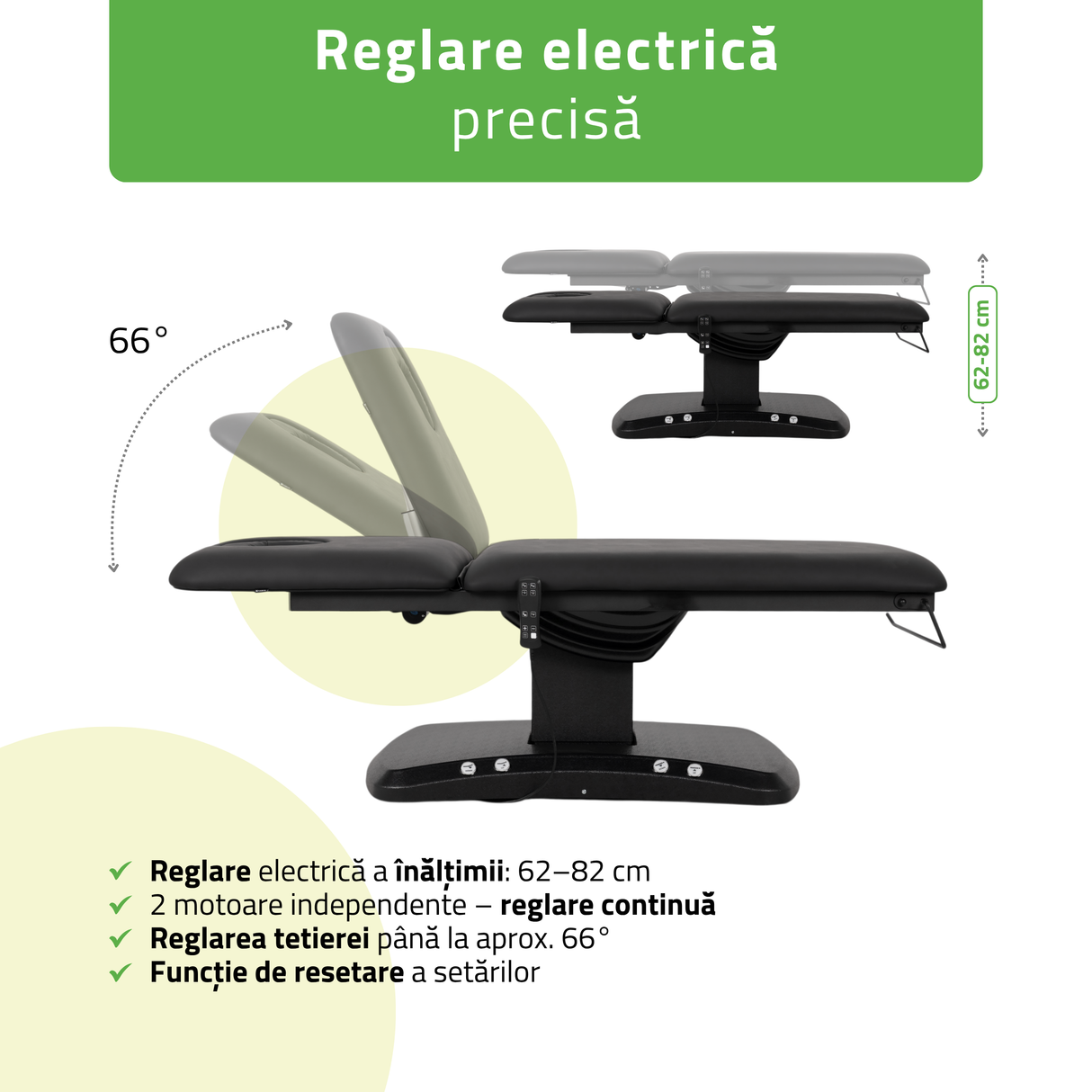 Pat cosmetic electric încălzit | Estella ERGO 2 | Telecomandă Manuală | 3 ani garanție!