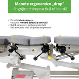 Masă electrică pentru terapie chiropractică  | Pat de masaj electric | Evero Upright Chiro Z7 | Ramă Control | 2 ani garanție!