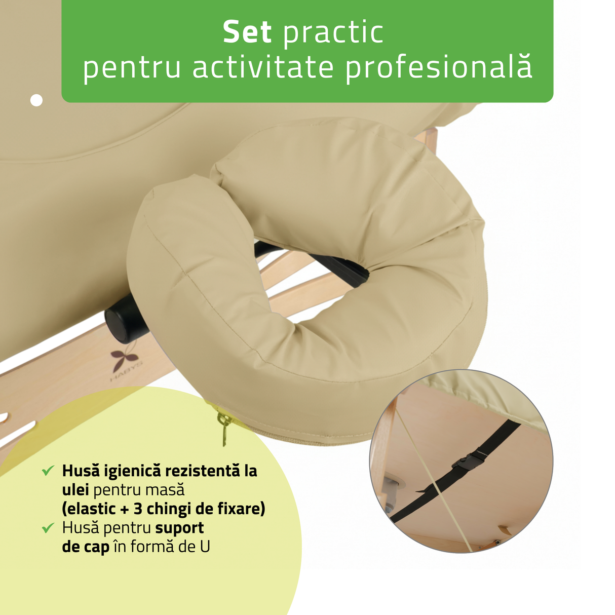 Husă rezistentă la ulei pentru masa de masaj Integral 102x203 cm | C460 | Gri | Bej