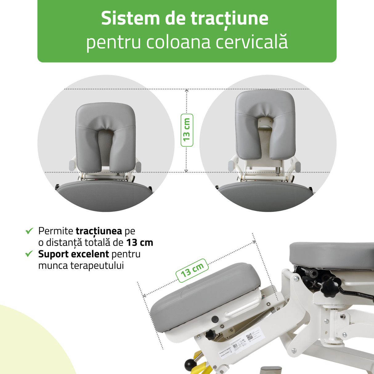 Masă electrică pentru terapie chiropractică  | Pat de masaj electric | Evero Upright Chiro Z7 | Ramă Control | 2 ani garanție!