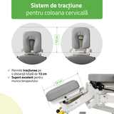 Masă electrică pentru terapie chiropractică  | Pat de masaj electric | Evero Upright Chiro Z7 | Ramă Control | 2 ani garanție!