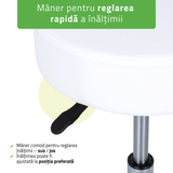 Scaun, Taburet rotativ cu roți | Mobi