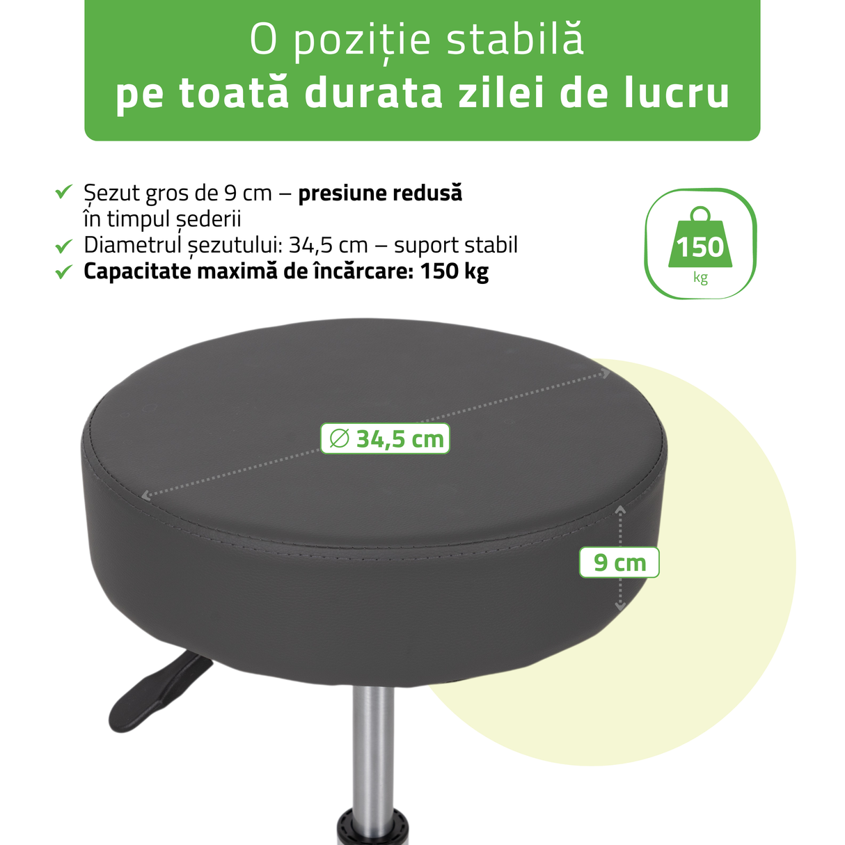 Scaun, Taburet rotativ cosmetică | Tila