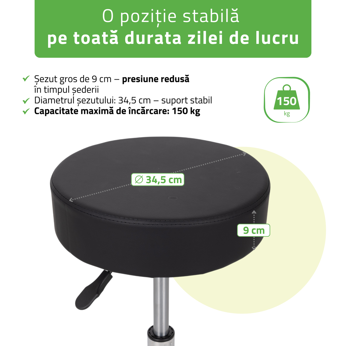 Scaun, Taburet rotativ cosmetică | Tila