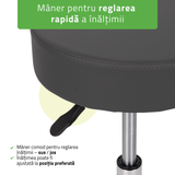Scaun, Taburet rotativ cu roți | Mobi