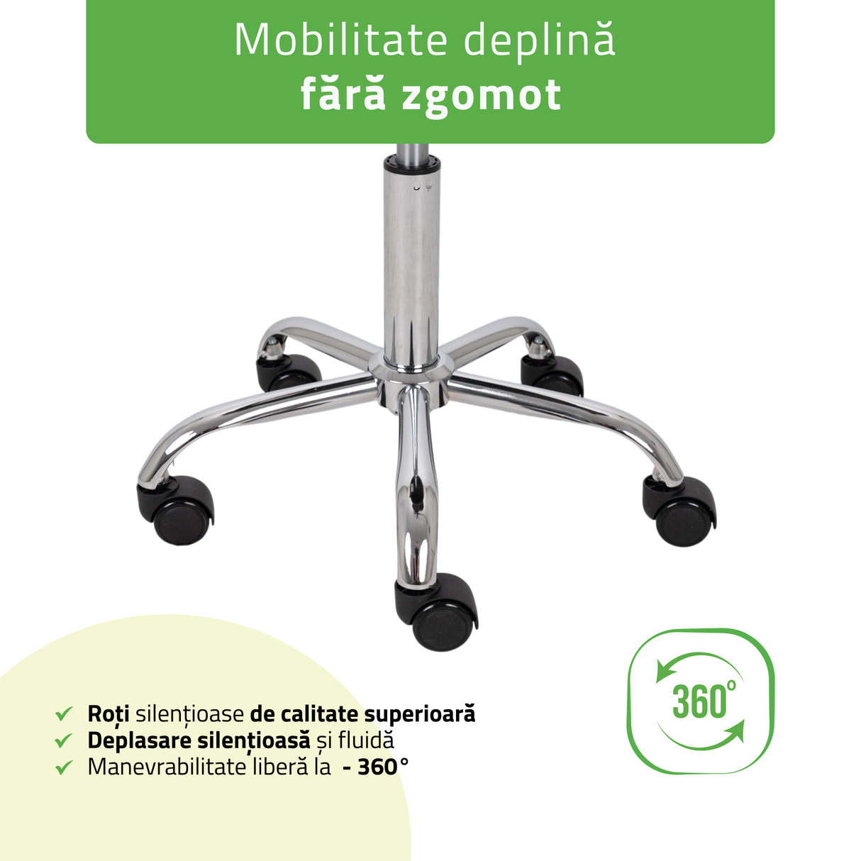Scaun, Taburet rotativ cosmetică | Tila