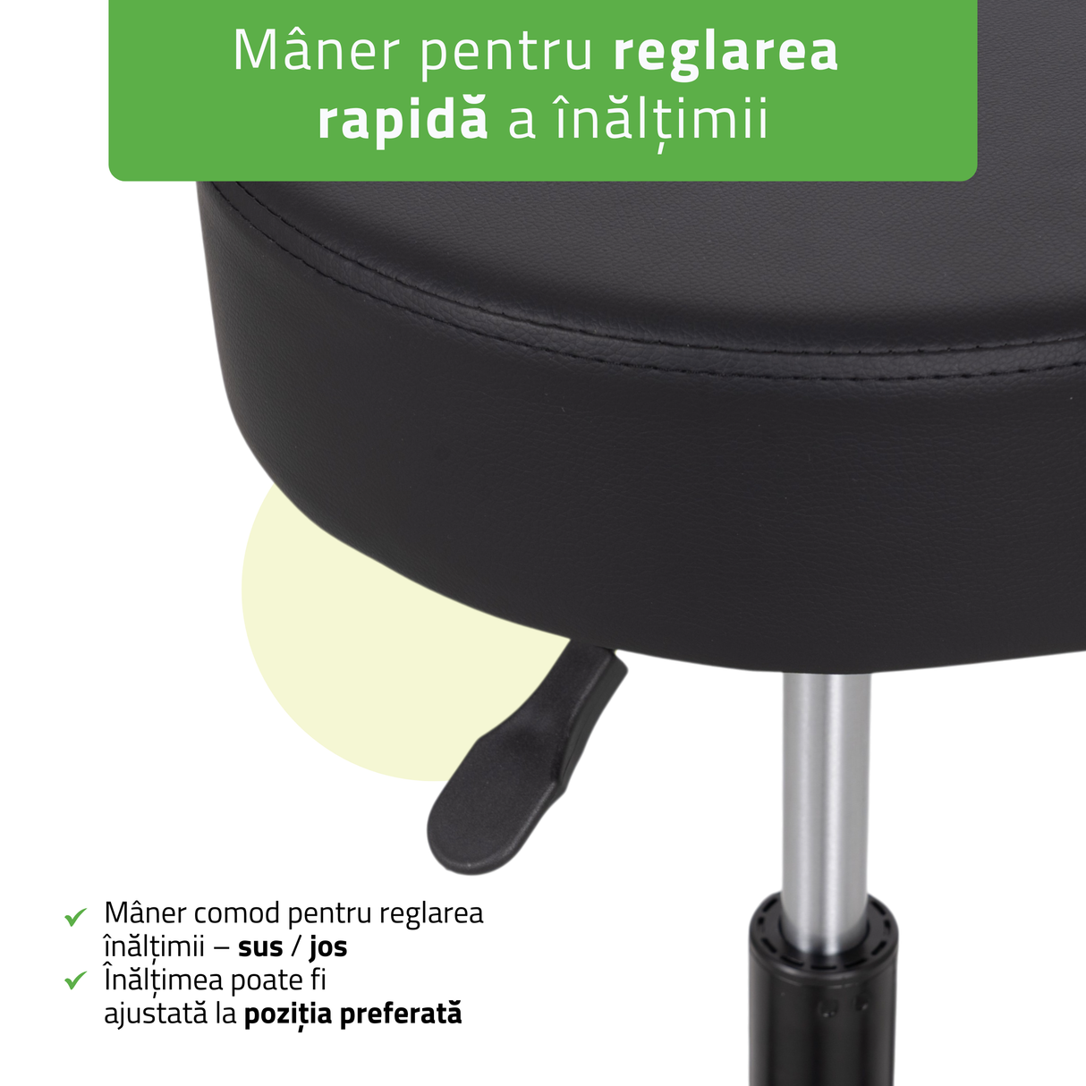 Scaun, Taburet rotativ cosmetică | Timo
