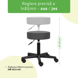 Scaun, Taburet rotativ cosmetică | Timo