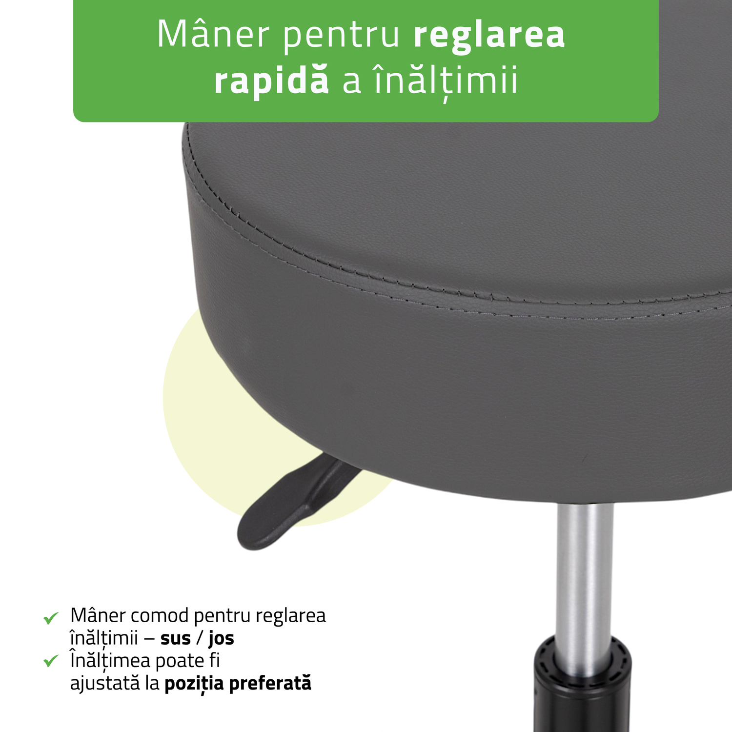Scaun, Taburet rotativ cosmetică | Timo