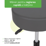 Scaun, Taburet rotativ cosmetică | Timo