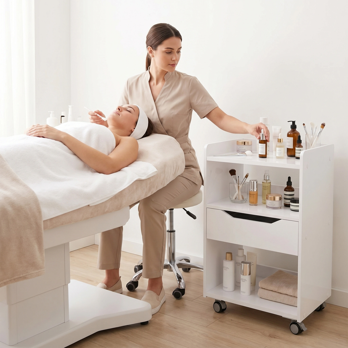Ucenic salon cosmetică Ario | Habys | Alb