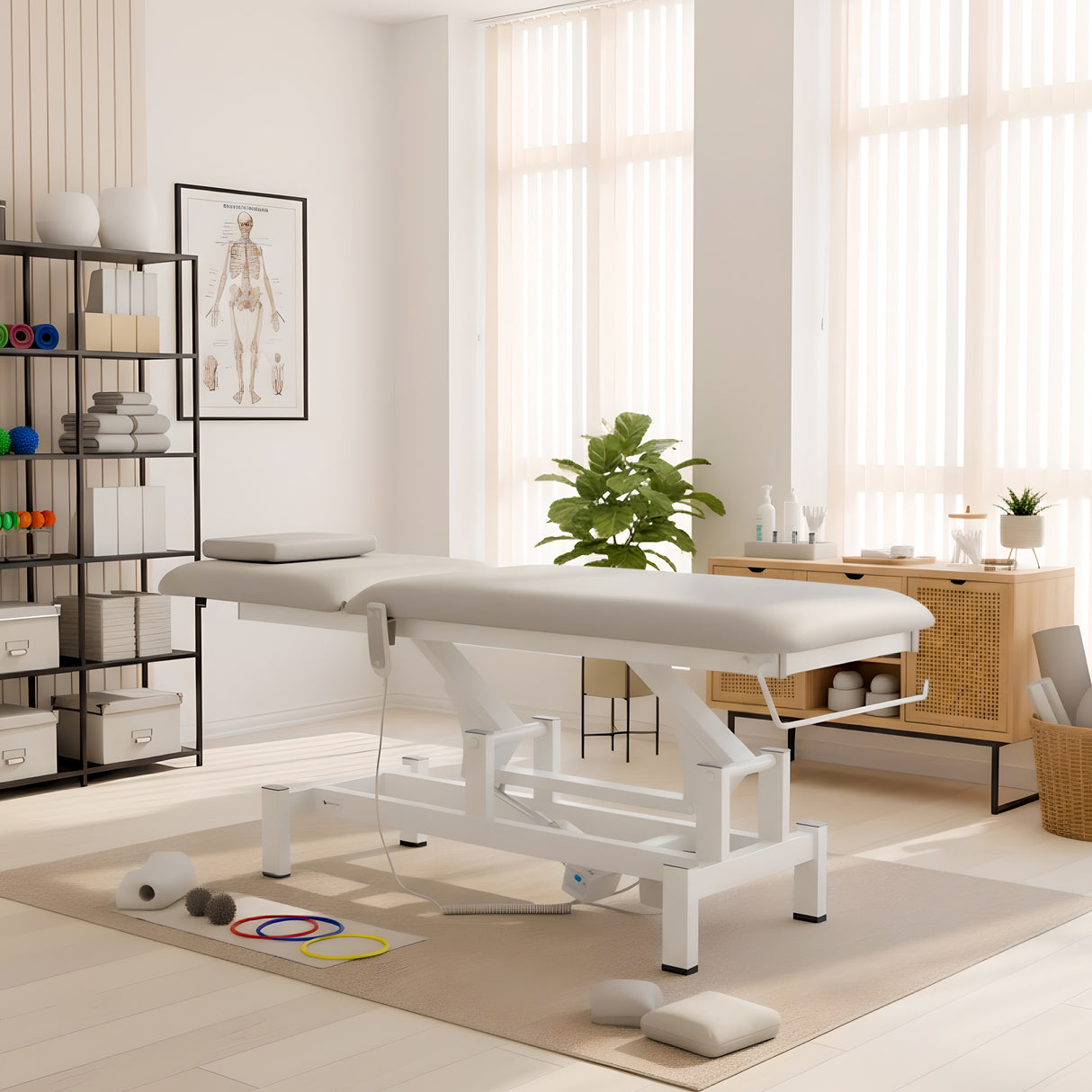 Masă de masaj electrică Fortis 2 | Pat de masaj electric |  2 segmente | Telecomandă Manuală | 3 ani garanție!