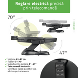 Fotoliu cosmetic electric | LEO PRO 4| Scaun cosmetic cu reglare electrică | Telecomandă manuală | 3 ani garanție!