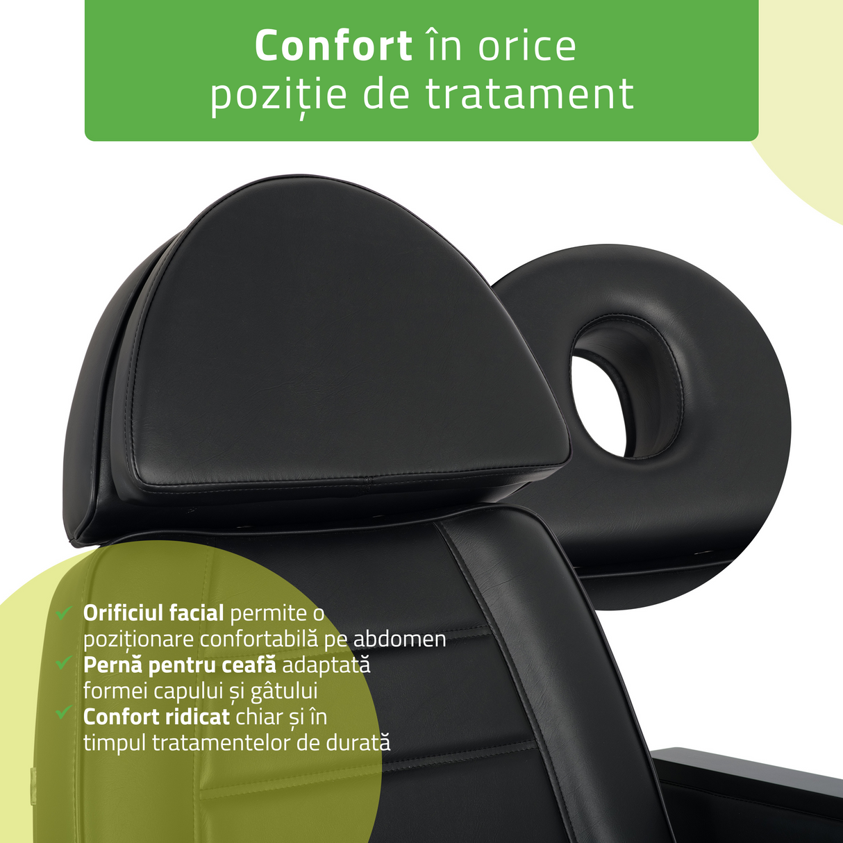Fotoliu cosmetic electric | LEO PRO 4| Scaun cosmetic cu reglare electrică | Telecomandă manuală | 3 ani garanție!