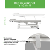 Masă de masaj electrică Fortis 2 | Pat de masaj electric |  2 segmente | Telecomandă Manuală | 3 ani garanție!