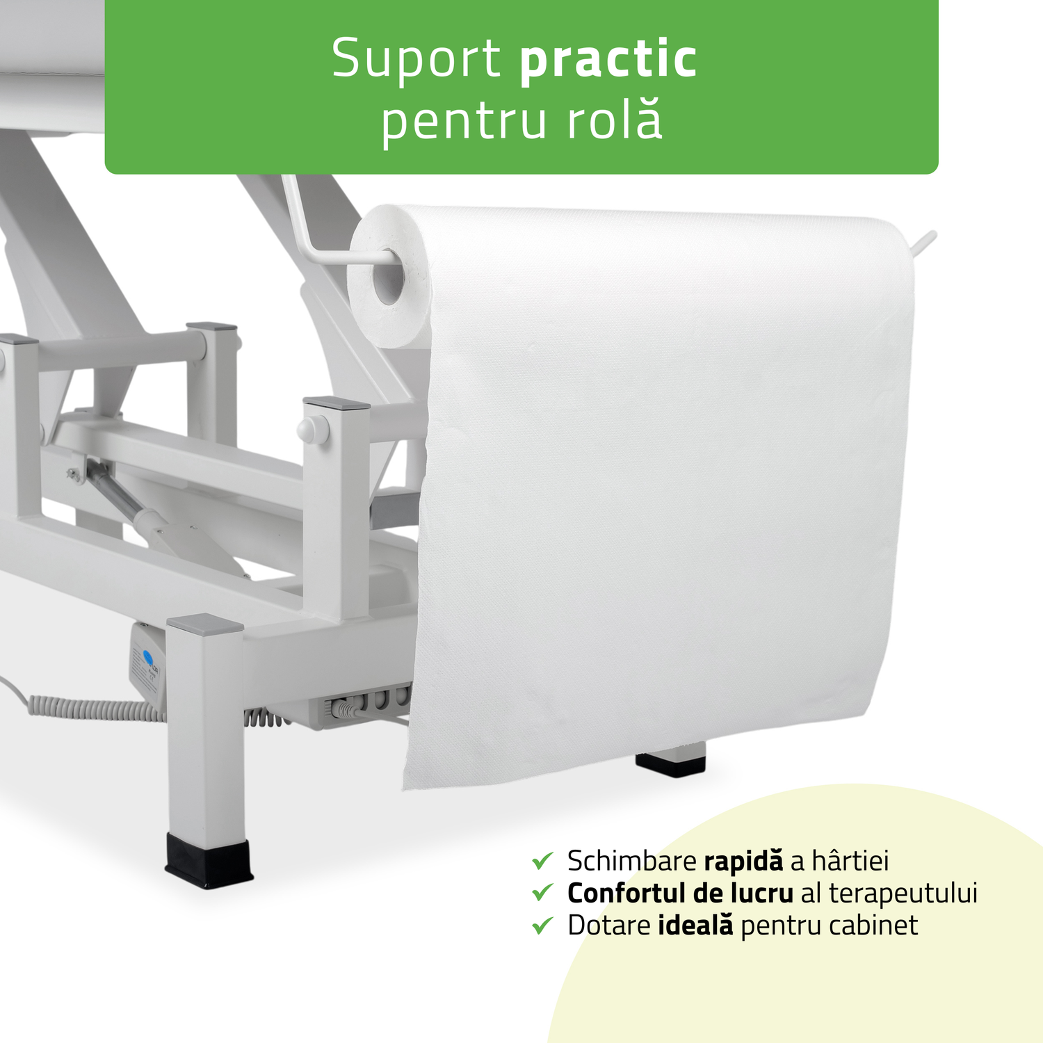 Masă de masaj electrică Fortis 2 | Pat de masaj electric |  2 segmente | Telecomandă Manuală | 3 ani garanție!