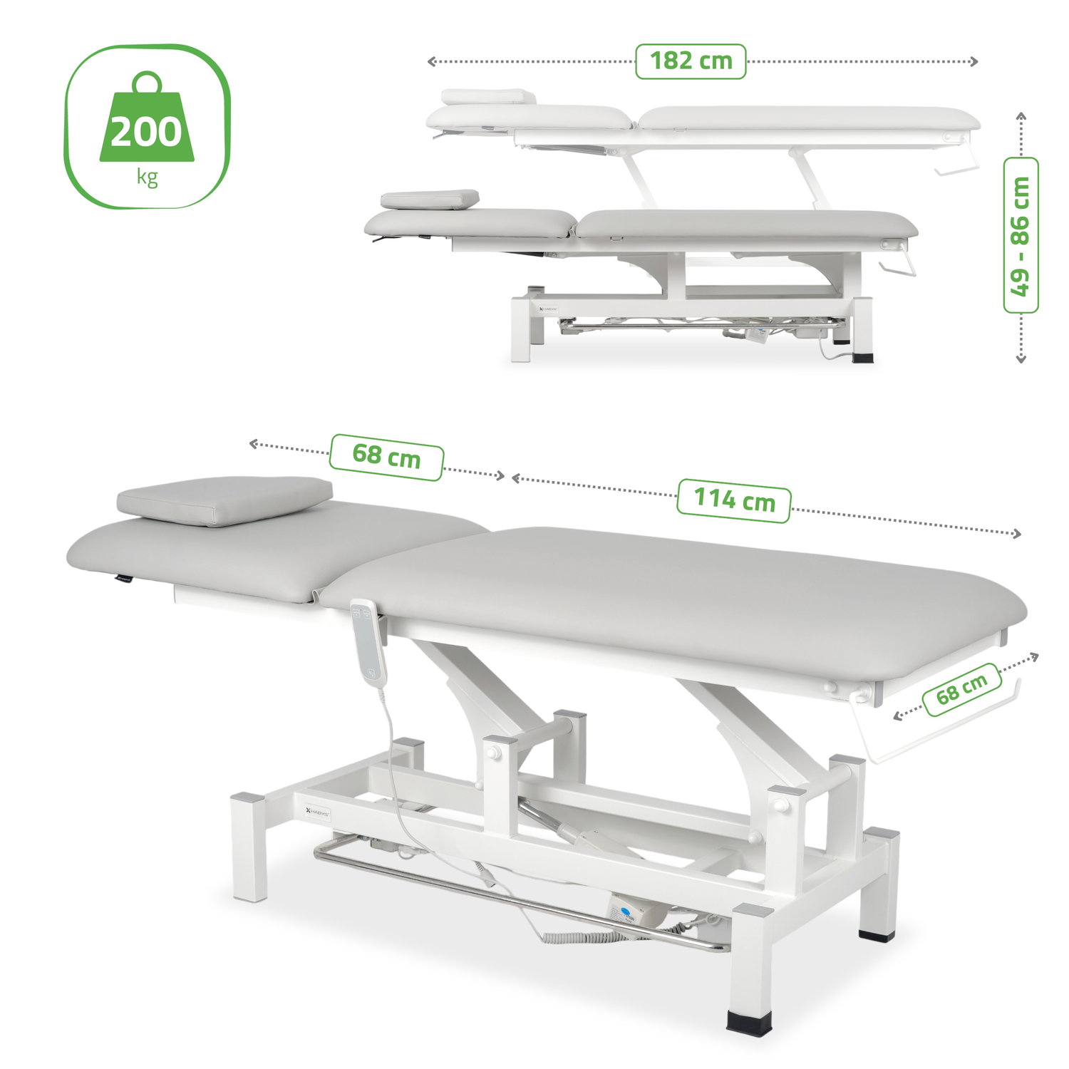 Masă de masaj electrică Fortis 2 | Pat de masaj electric |  2 segmente | Telecomandă Manuală | Ramă de control |3 ani garanție!