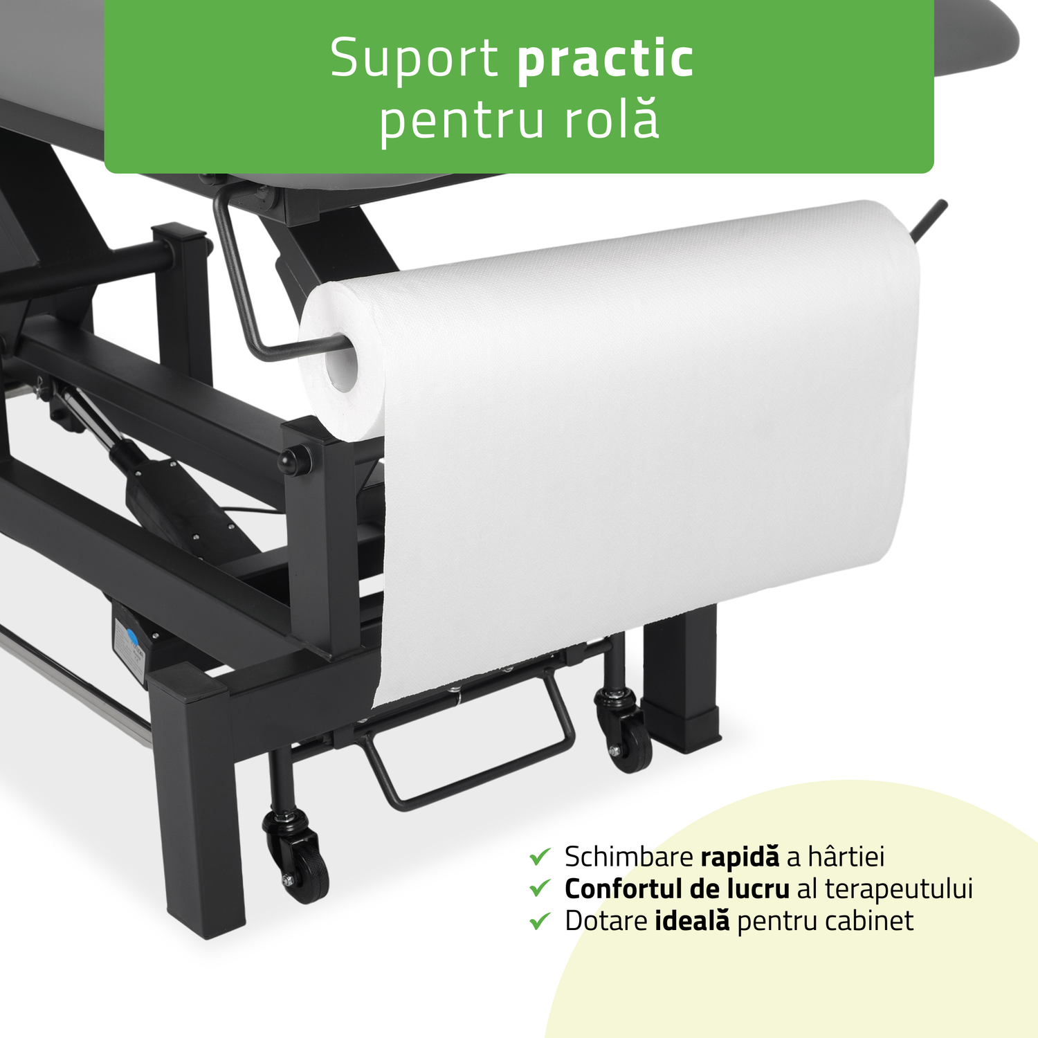 Masă de masaj electrică Fortis 5 Ergo | Pat de masaj electric | 5 segmente | Telecomandă Manuală | Ramă de control  | 3 ani garanție!