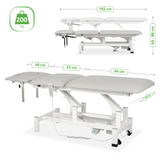 Masă de masaj electrică Fortis 5 Ergo | Pat de masaj electric | 5 segmente | Telecomandă Manuală | 3 ani garanție!