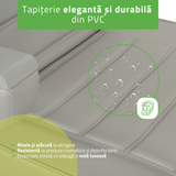 Fotoliu cosmetic electric | LEO PRO 4| Scaun cosmetic cu reglare electrică | Telecomandă Manuală