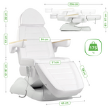 Fotoliu cosmetic electric | LEO PRO 4| Scaun cosmetic cu reglare electrică | Telecomandă manuală | 3 ani garanție!