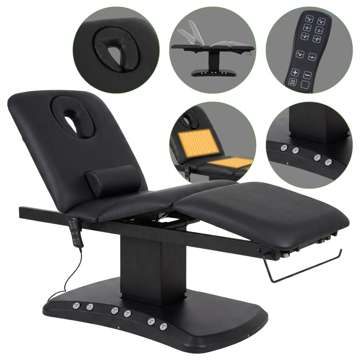 Pat cosmetic electric încălzit | Serenity ERGO 4 | Panou Control  | Telecomandă Manuală | 3 motoare | 3 ani garanție!