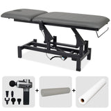 Masă de masaj electrică Fortis 2 + pistol de masaj Pro Therapy Max + rolă cilindrică plină 15 × 60 cm + cearșaf din material nețesut, la rolă