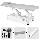 Masă de masaj electrică Fortis 2 + pistol de masaj Pro Therapy Max + rolă cilindrică plină 15 × 60 cm + cearșaf din material nețesut, la rolă