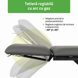 Masă de masaj electrică Fortis 2 Ergo | 2 segmente | Telecomandă manuală | Ramă de control