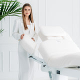Pat cosmetic electric încălzit Eterna | 4 motoare | pentru studiouri premium, Alb | 3 ani garanție!