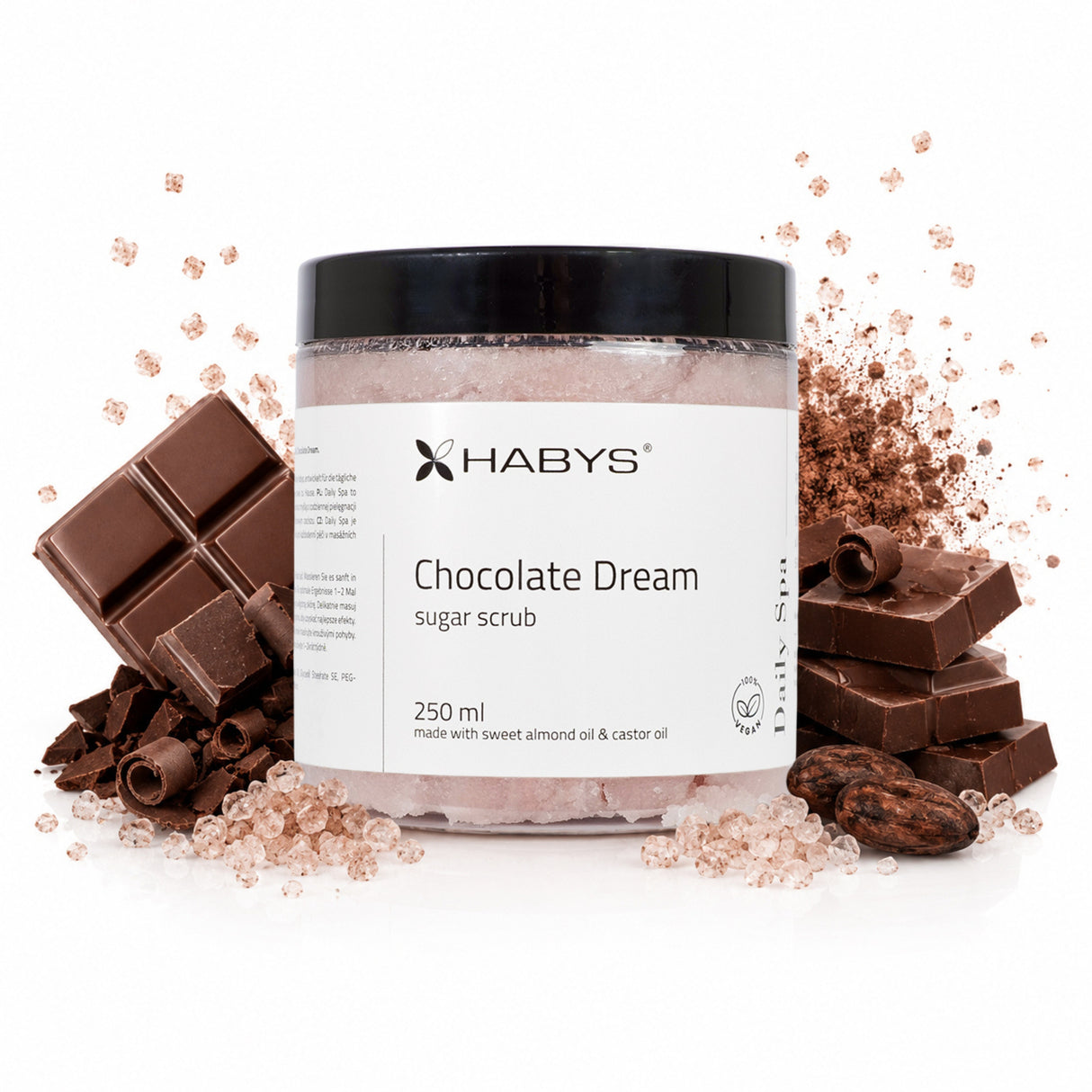 Exfoliant cu zahăr Daily Spa Chocolate Dream  | HABYS | 250 ml