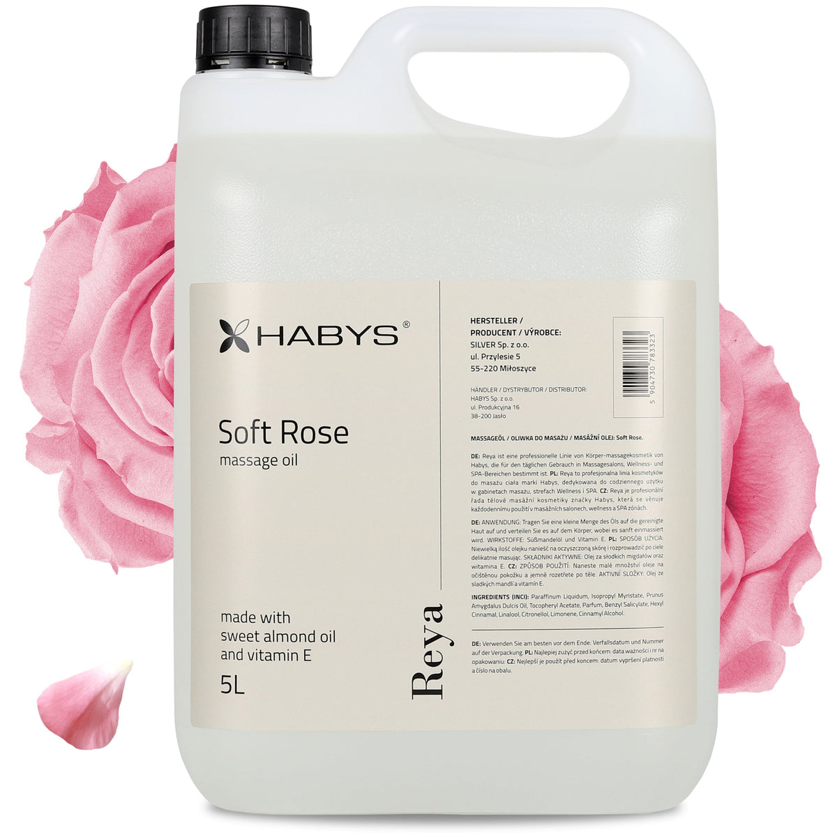 Ulei de masaj Habys | Reya Soft Rose