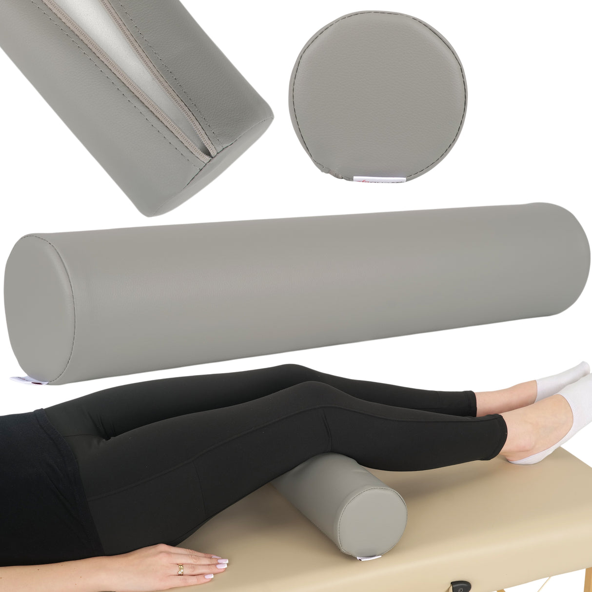 Pernă cilindru de poziționare pentru masaj 12x60 cm | Comfy Base
