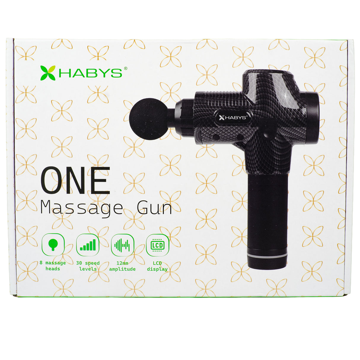 Pistol de masaj One | Dispozitiv de masaj | Aparat de masaj cu vibrații | Habys