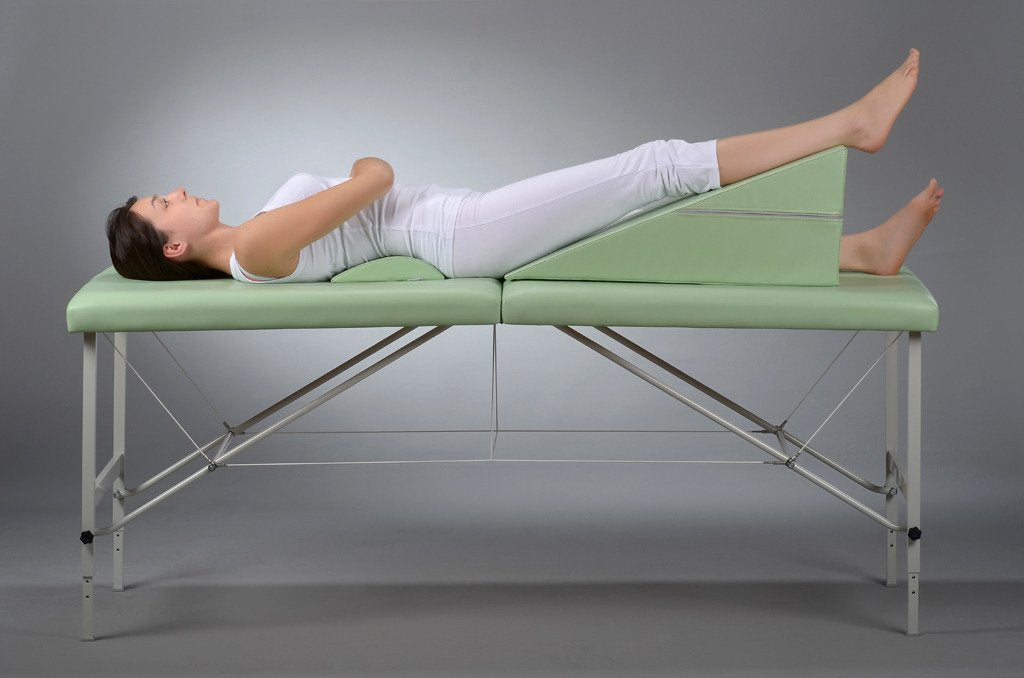 Pernă triunghiulară de poziționare pentru masaj  70x24x30 cm | Vinyl Flex