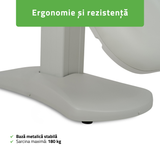 Pat cosmetic electric | Ravia PRO 3 | Fotoliu cosmetic cu reglare electrică | Telecomandă de manuală | 4 motoare electrice
