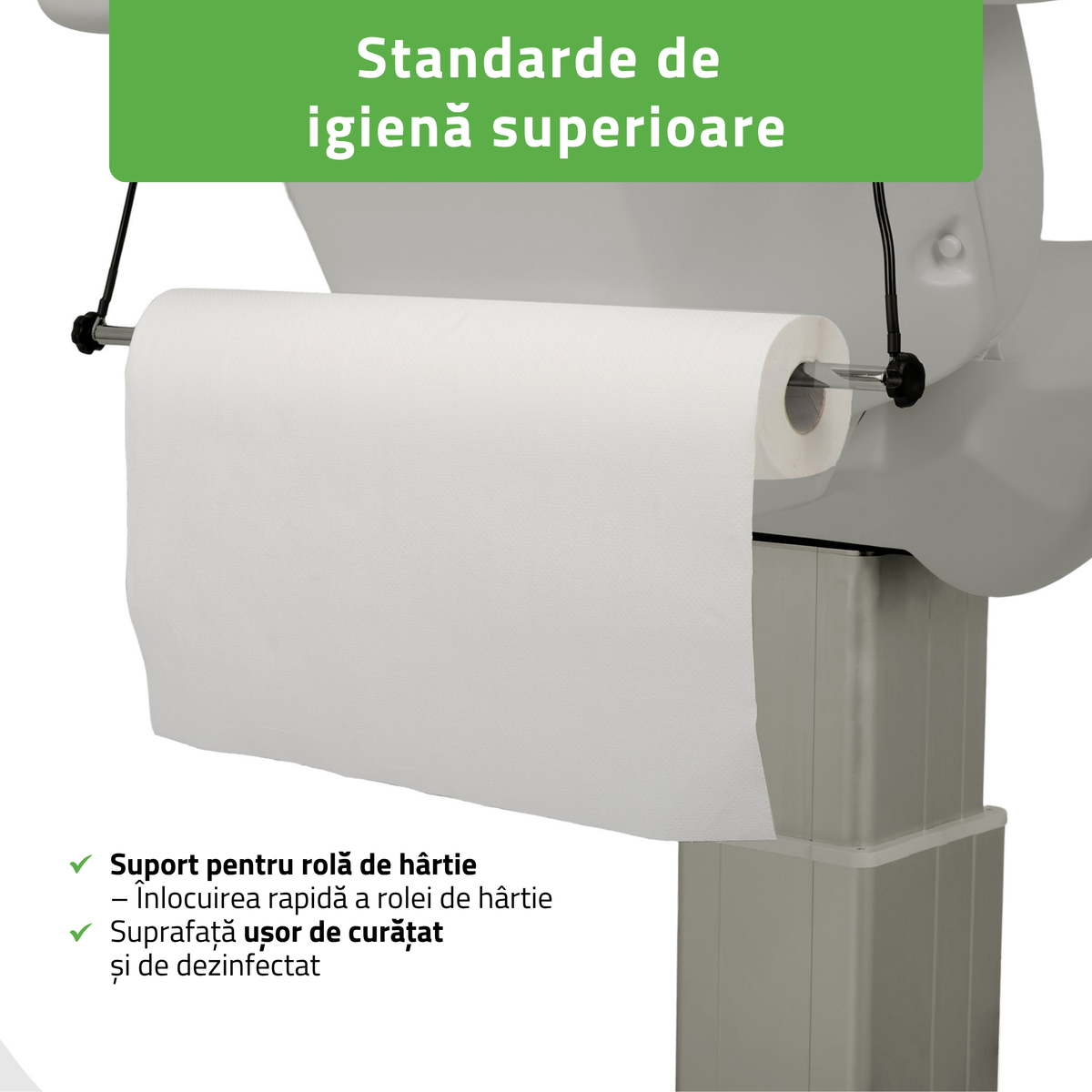 Pat cosmetic electric | Ravia PRO 3 | Fotoliu cosmetic cu reglare electrică | Telecomandă de manuală | 4 motoare electrice