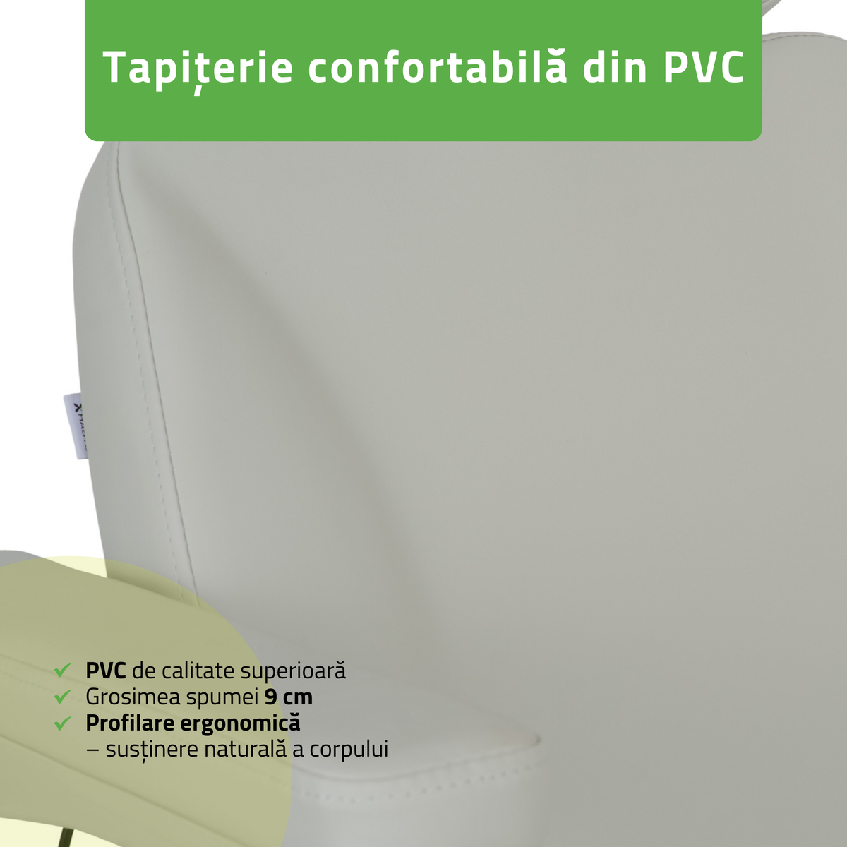 Pat cosmetic electric | Ravia PRO 3 | Fotoliu cosmetic cu reglare electrică | Telecomandă de manuală | 4 motoare electrice