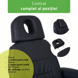 Fotoliu cosmetic electric | Velora PRO 4 | Scaun cosmetic cu reglare electrică | Telecomandă manuală | 4 motoare | 3 ani garanție