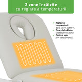Pat cosmetic electric încălzit pentru masaj și tratamente SPA | 2 motoare | Camilla ERGO 2 | Telecomandă Manuală | 3 ani garanție!