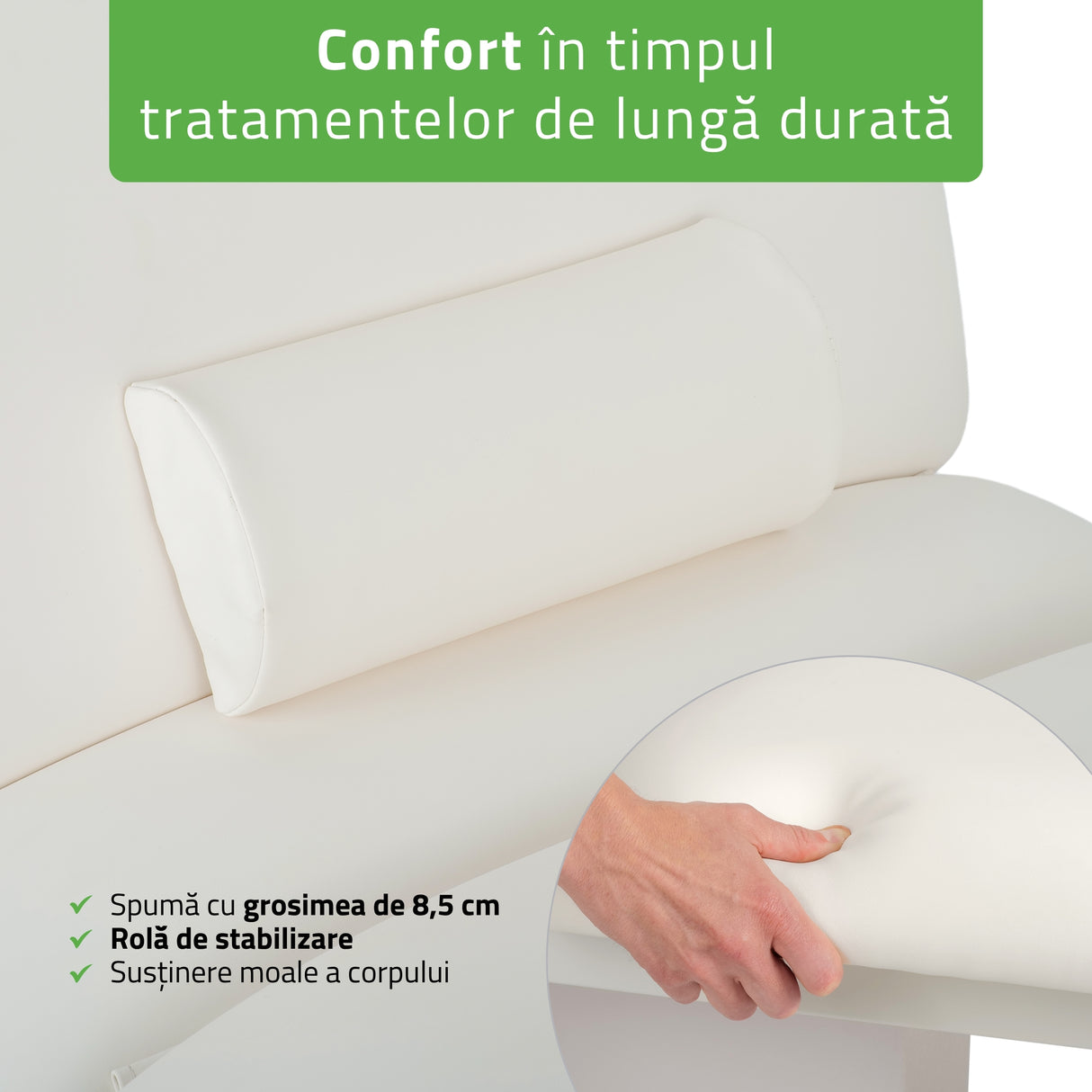 Pat cosmetic electric încălzit | Serenity ERGO 4 | Panou Control  | Telecomandă Manuală | 3 motoare | 3 ani garanție!