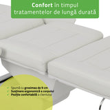 Fotoliu cosmetic electric | Velora PRO 4 | Scaun cosmetic cu reglare electrică | Telecomandă manuală | 4 motoare | 3 ani garanție