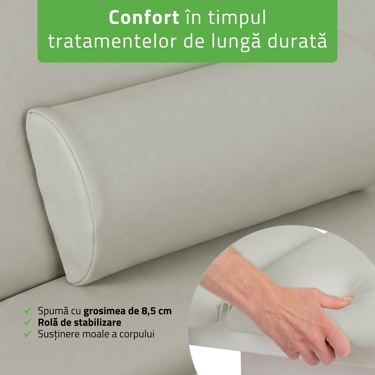 Pat cosmetic electric încălzit | Serenity ERGO 4 | Panou Control  | Telecomandă Manuală | 3 motoare | 3 ani garanție!