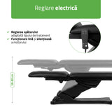 Pat cosmetic electric încălzit pentru masaj și tratamente SPA | 2 motoare | Camilla ERGO 2 | Telecomandă Manuală | 3 ani garanție!