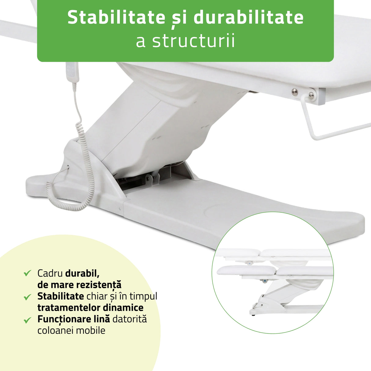 Pat cosmetic electric încălzit pentru masaj și tratamente SPA | 2 motoare | Camilla ERGO 2 | Telecomandă Manuală | 3 ani garanție!
