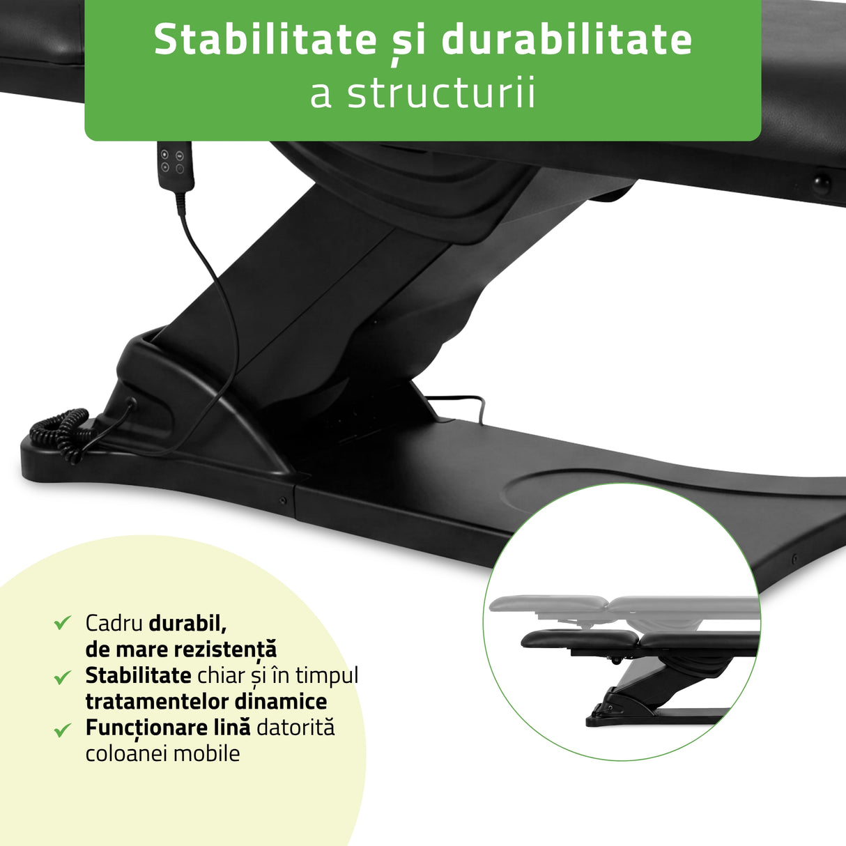 Pat cosmetic electric încălzit pentru masaj și tratamente SPA | 2 motoare | Camilla ERGO 2 | Telecomandă Manuală | 3 ani garanție!